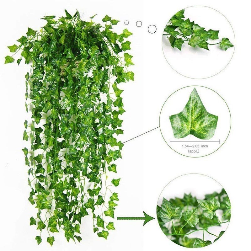Deceny CB 84 feet Fake Foliage Garland Leaves Decoration Artificial Greenery Ivy Vine Plants for Home Decor Indoor Outdoors (84 Ft -Ivy Leaves) - Image 3